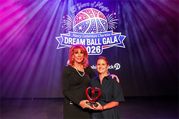 Dr. Katherine J. Coyner, MD, MBA, FAOA, was honored with the 2026 Heart of the Dream Ball Award at Nancy Lieberman Charities’ 15th Annual Dream Ball Gala in Dallas, Texas.
